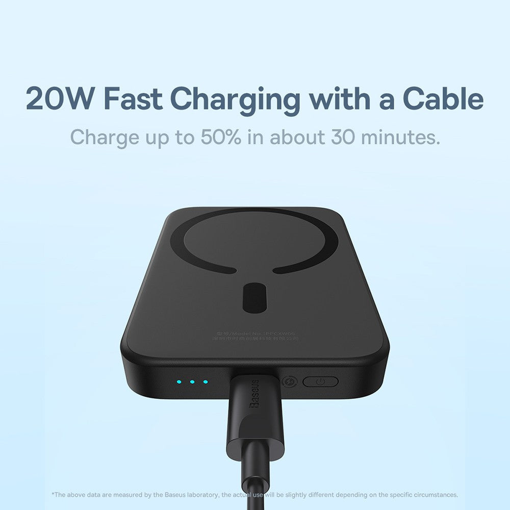 Baseus Magnetic Mini Wireless Charging Power Bank 6000mAh 20W (Overseas Edition) Baseus Magnetic Mini Wireless Charging Power Bank 6000mAh 20W (Overseas Edition)